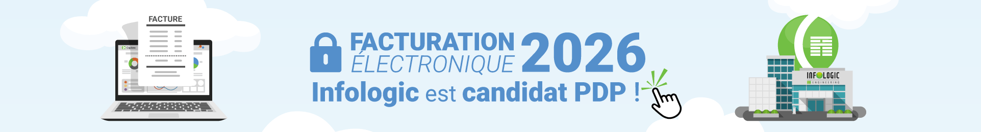 Dans le cadre de la réforme sur la facturation électronique 2026, Infologic est candidat PDP